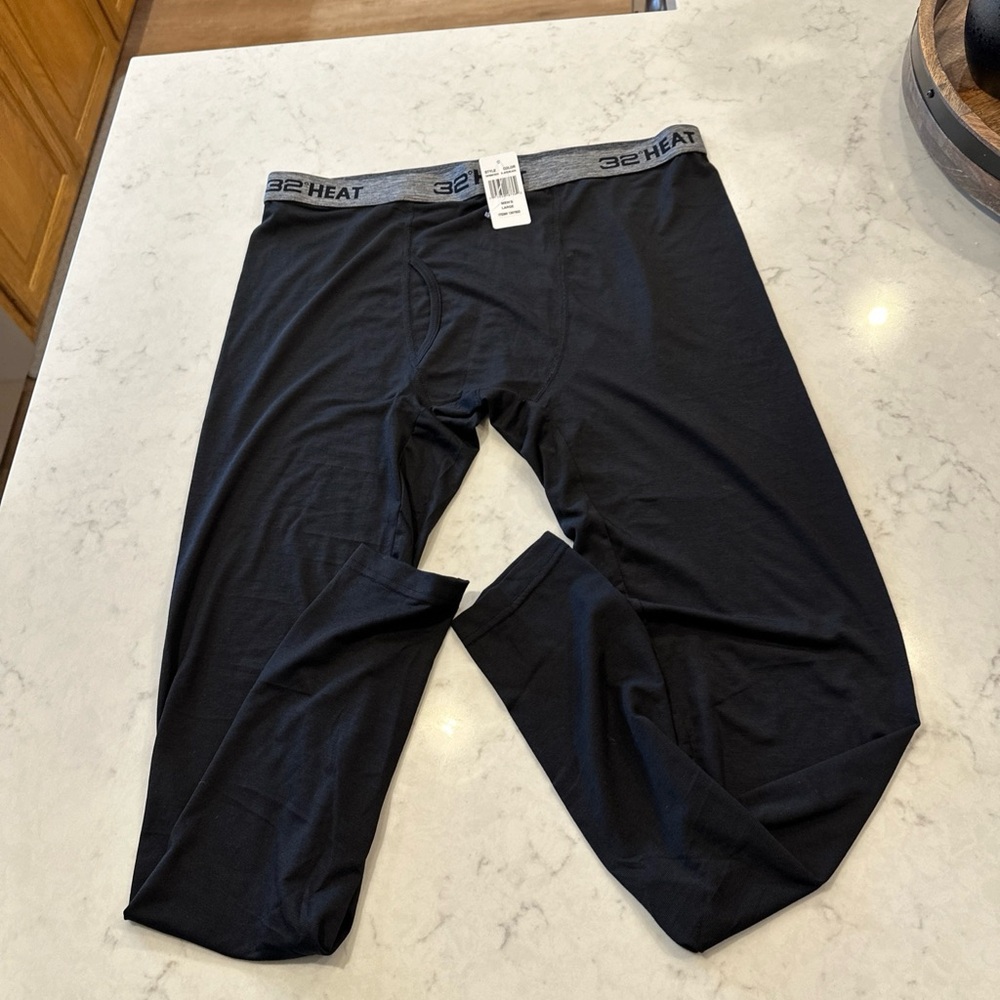 32 Degrees Black Heat Leggings size Men’s Large